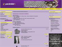 Tablet Screenshot of e-paminklai.lt